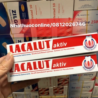 ✅KEM ĐÁNH RĂNG LACALUT AKTIV NGỪA VIÊM NƯỚU (75ml)