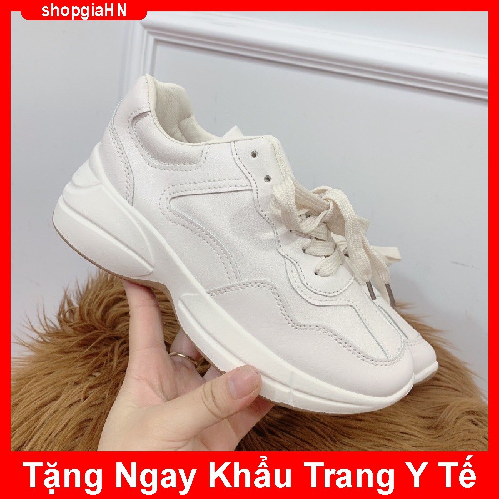 Giày Nữ_ Giày thể thao Ulzzang Nữ Đế Nâu Chống Trơn Chượt