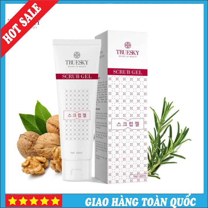 Gel Tẩy Tế Bào Chết Body Truesky Chiết Xuất Trà Xanh 60ml (Có Thể Dùng Cho Mặt) - Scub Gel