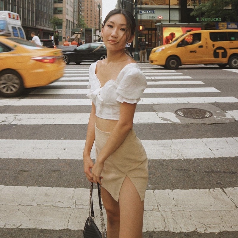 Chân váy ngắn xẻ tà IN2000CLOTHING