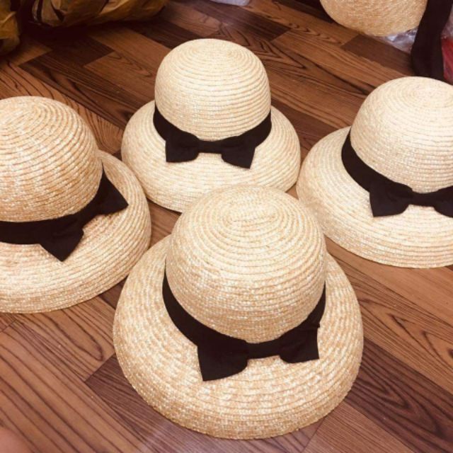 Mũ cói lồng đèn cỏ tự nhiên size nhỏ siêu đẹp