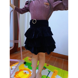 Chân váy nhung 3 tầng cho bé 10-30kg