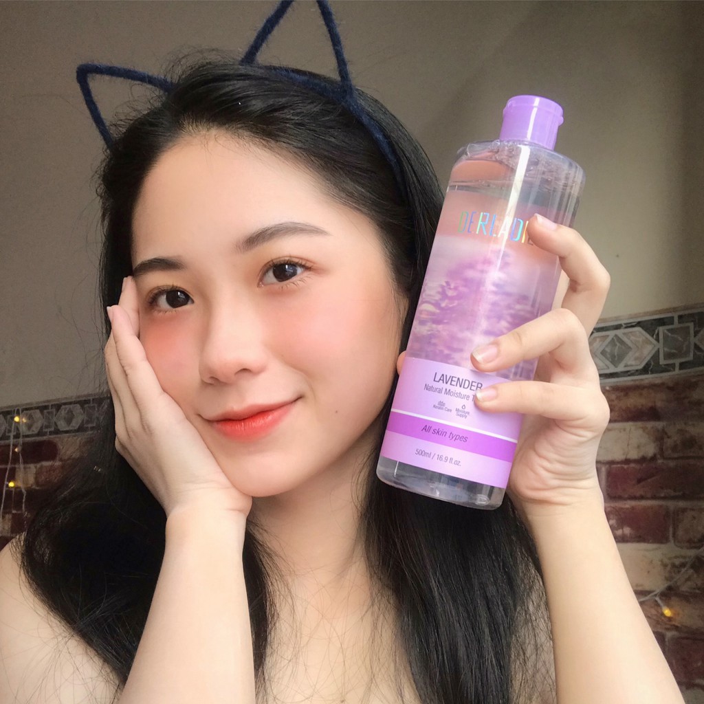 Nước Hoa Hồng Cho Da Dầu Mụn Derladie Lavender Natural Moisture Toner 500ml