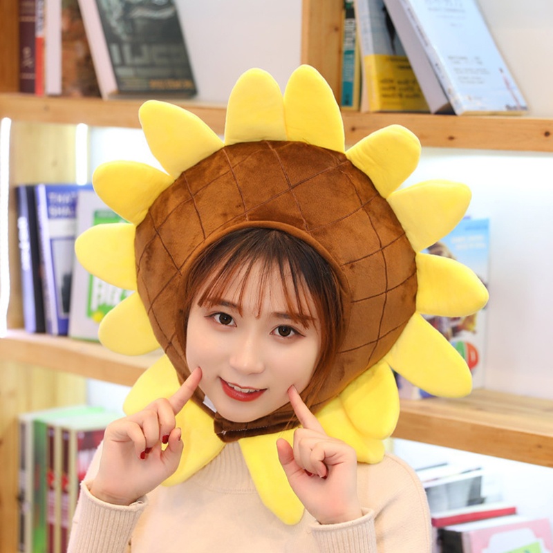 Mũ Nhồi Bông Hình Hoa Hướng Dương Ngộ Nghĩnh