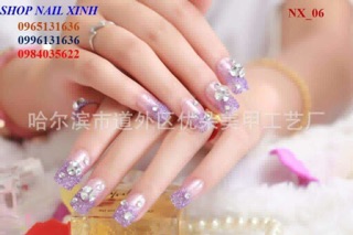 Nail gắn móng tay _ Mẫu hoa + Keo