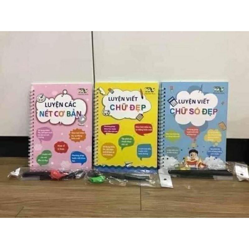 Tách lẻ bộ 3 tô màu chữ số cho bé
