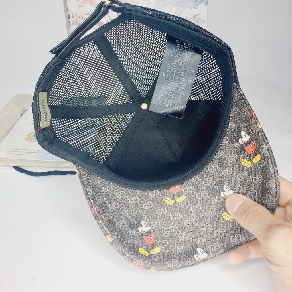 Nón kết gc , Mũ lưỡi trai Gc chuột phối lưới from mềm logo da full box hộp cực đẹp