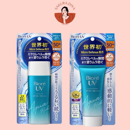 Kem chống nắng Biore UV Aqua Rich Watery Essence / Gel Nhật Bản