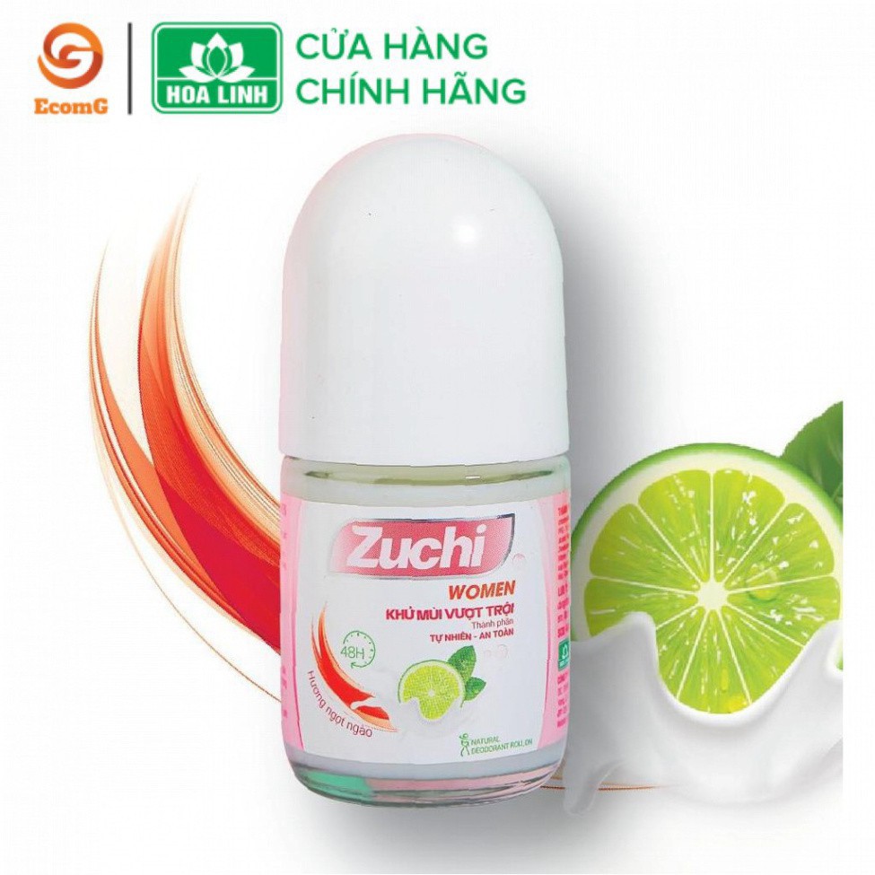 Lăn khử mùi Zuchi Women 25ml - Hương ngọt ngào - Giúp làm thơm - Khử mùi hôi