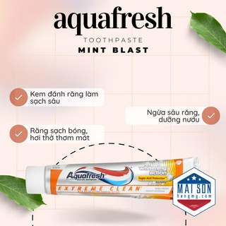 KEM ĐÁNH RĂNG AQUAFRESH EXTREME (158g) - Hàng Nhập USA