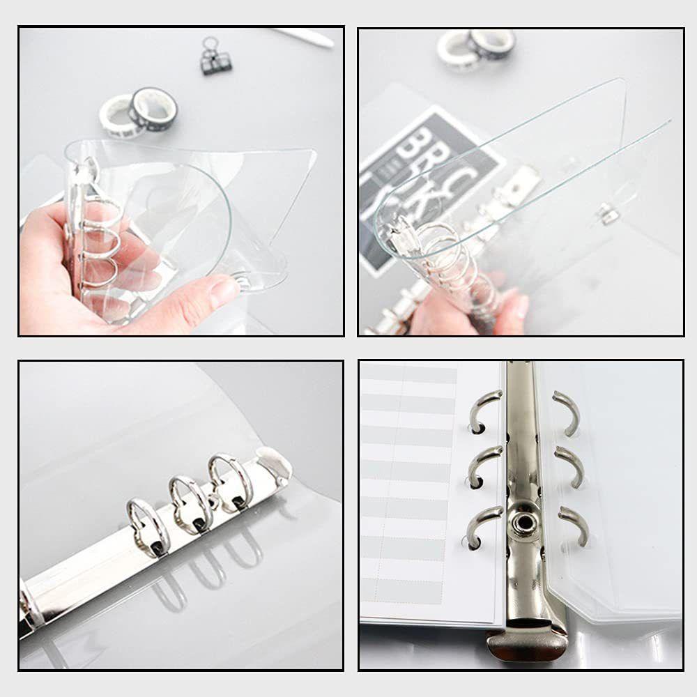 ZAIJIE24 Sổ Tay Khổ A6 PVC Họa Tiết Cầu Vồng