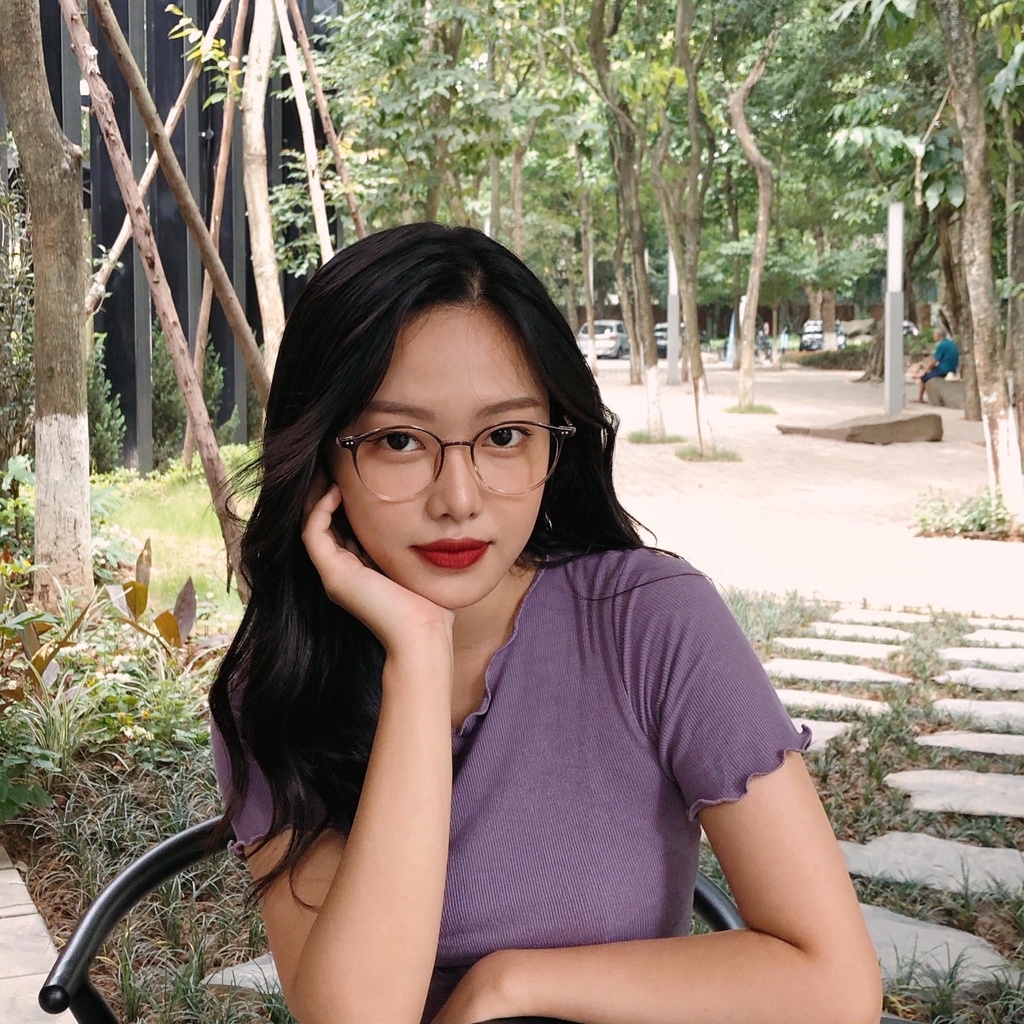 Gọng kính cận mắt tròn nam nữ LILYEYEWEAR chất liệu nhựa phối kim loại thanh nhẹ dễ đeo đa dạng màu sắc 00004