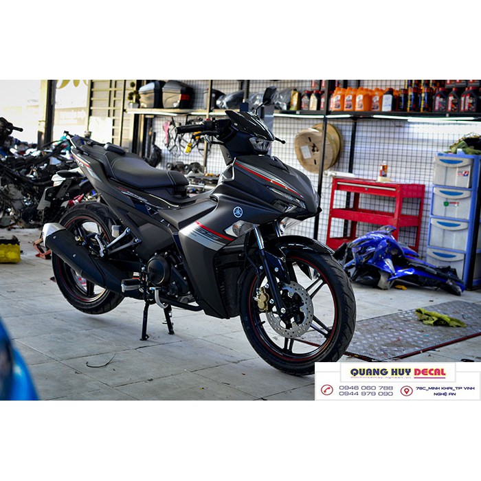 Tem trùm exciter 155 đen xám, tem exciter155, team trùm ex 155, tem xe ex155 đen xám