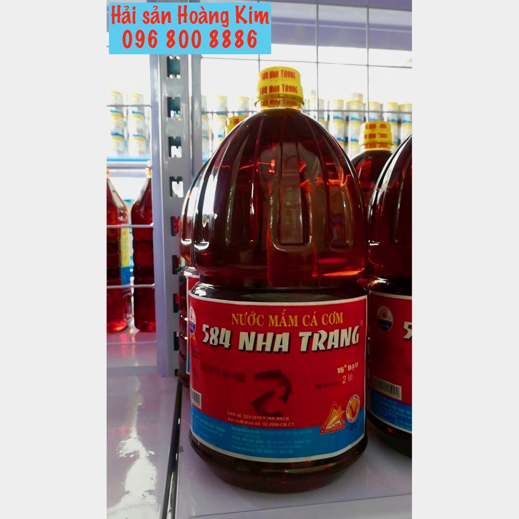 Nước mắm 584 Nha Trang 15 độ đạm - Chai 2 lít