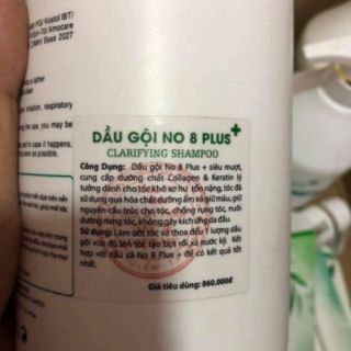 Gội Xả No8 Plus Siêu Mượt 1000ml