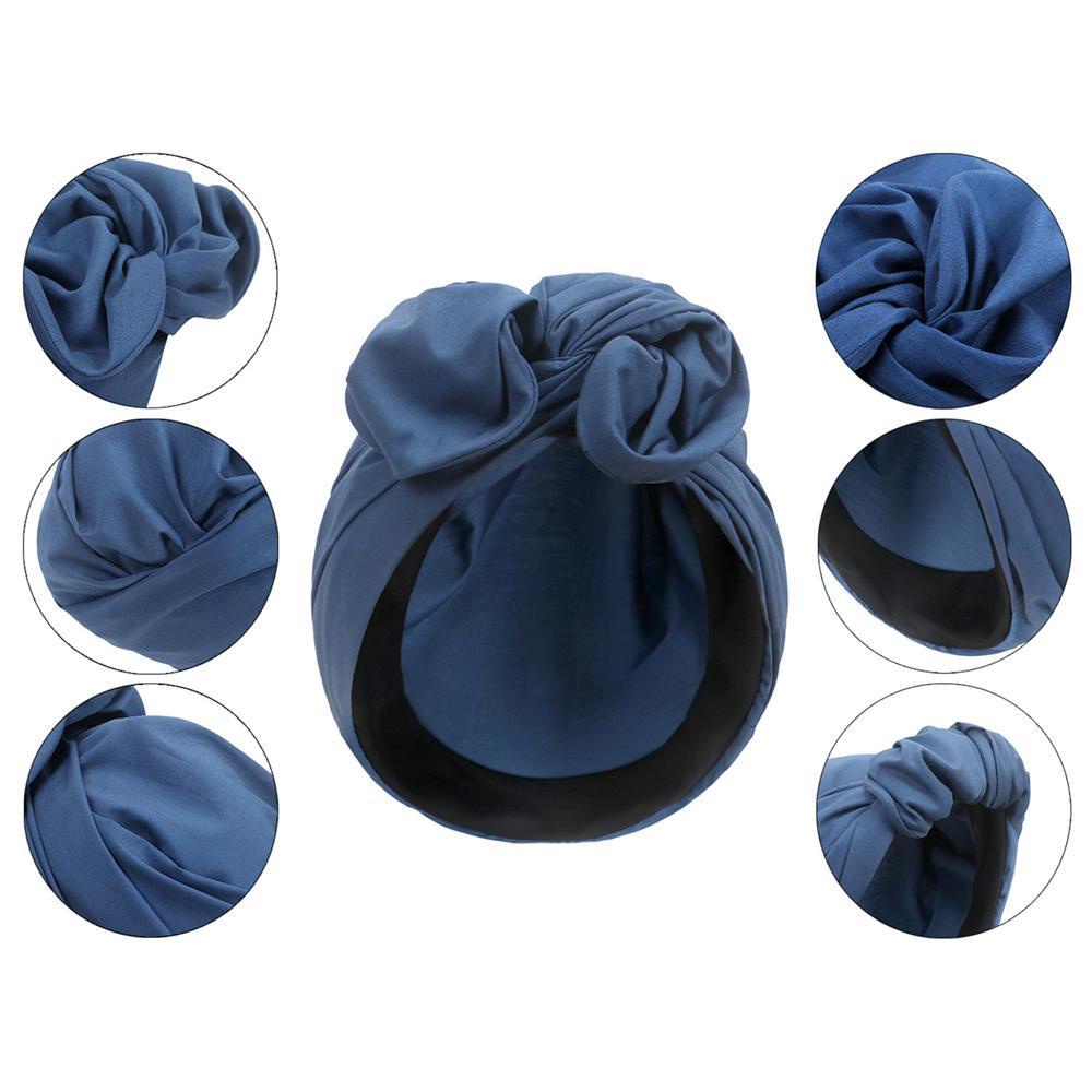 MUVAKO Khăn Trùm Đầu Turban Phong Cách Pháp Cho Nữ