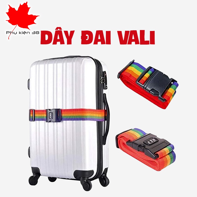 Dây đai vali có khóa chống trộm / không có khóa
