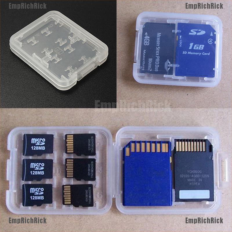 Hộp đựng thẻ nhớ Micro Sd Tf Sdhc Mspd 8 ngăn tiện lợi