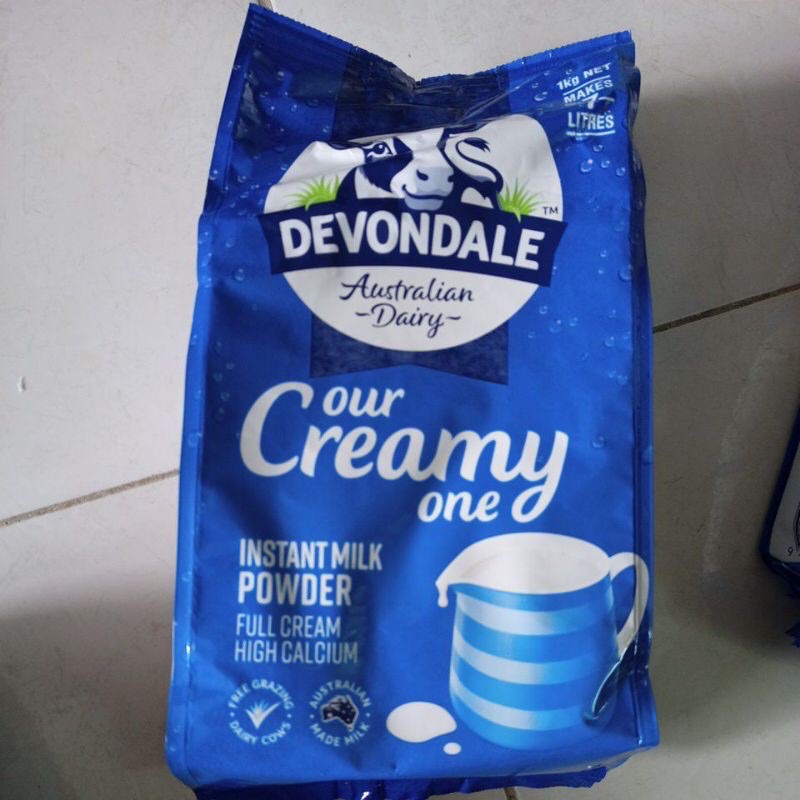 Sữa Úc Nguyên kem 1kg DEVONDALE -ÚC hàng nhập khẩu từ Úc túi 1kg