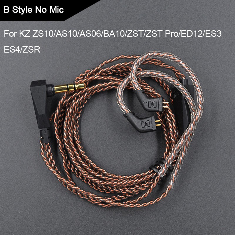 Dây Cáp Đồng Kết Nối 3.5mm 2Pin 0.75mm Cho MT1 KZ ZST/ZS10/ZSX/ZSN PRO X