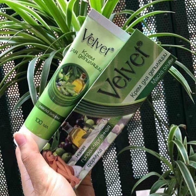 Kem tẩy lông velvet tinh dầu olive