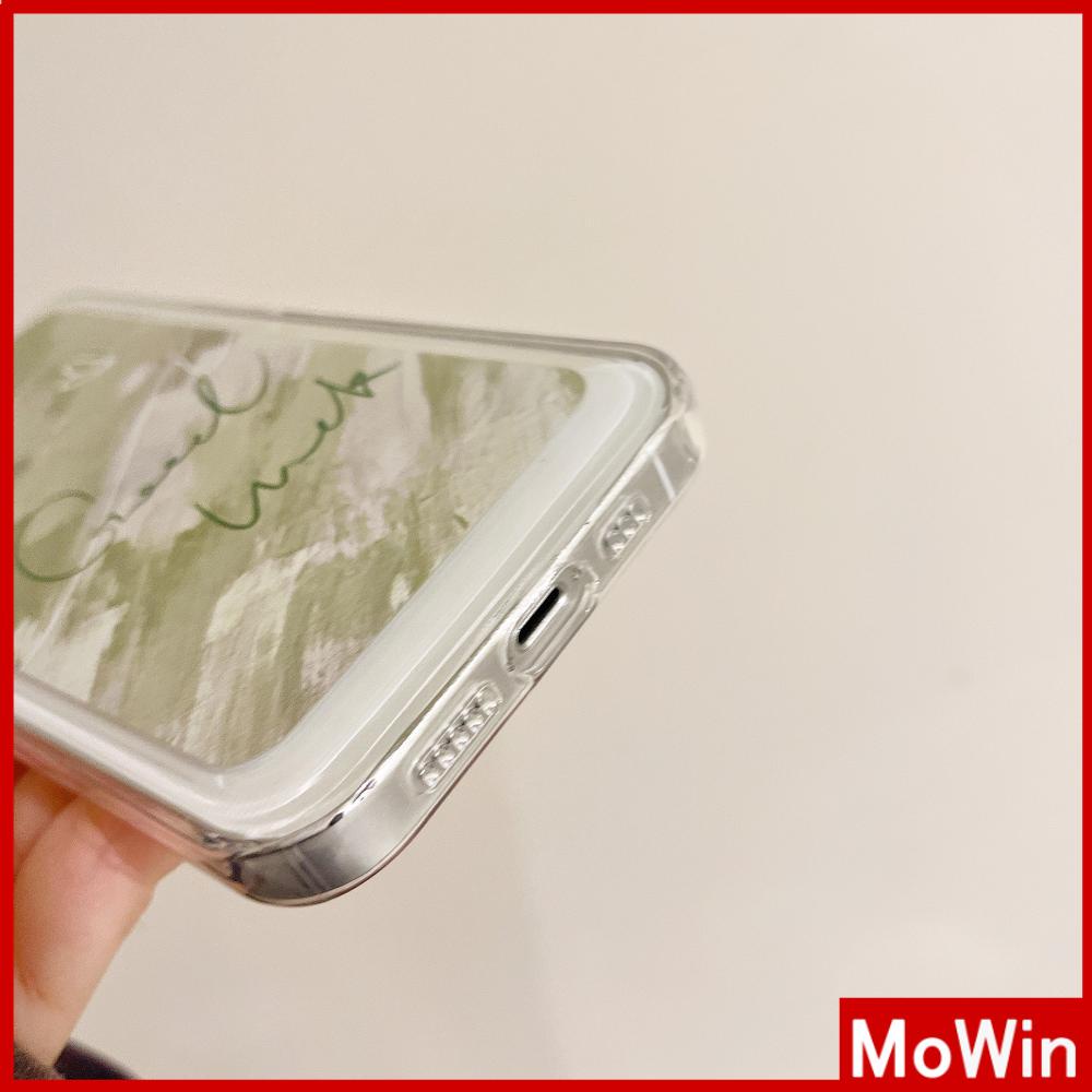 iPhone Case Silicone Soft Case Clear Case Thickened Shockproof Protection Camera Metal Button Lucky Green Compatible For iPhone 11 Pro Max 13 Pro Max 12 Pro Max 7Plus xr XS Max