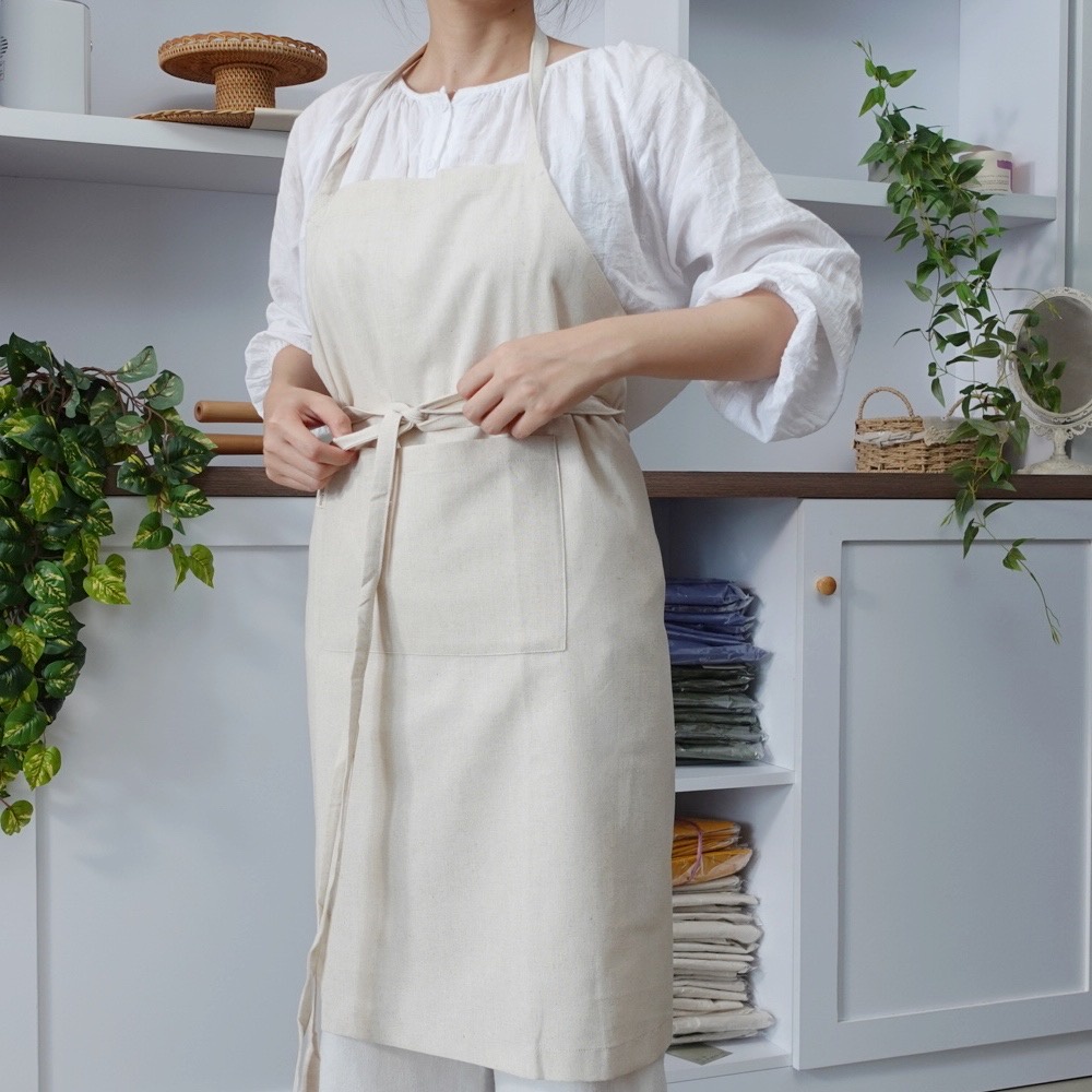 Tạp dề linen dây đeo