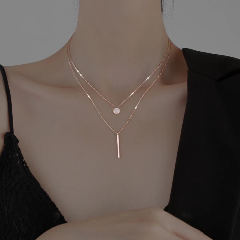 vòng cổ Hợp Kim Dáng Dài Đính Đá Nhiều Màu Sắc