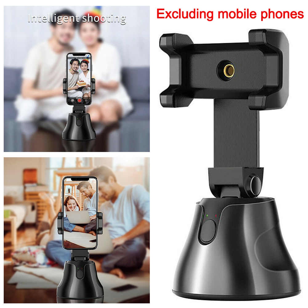 Gậy Selfie Tích Hợp Giá Đỡ Điện Thoại Xoay 360 Độ Tiện Dụng, Nhận Dạng Khuân Mặt, Tự Động Theo Dõi, Tự Động Chụp Ảnh.