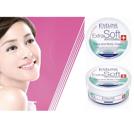 Kem dưỡng da Eveline Extra Soft Whitening, kem dưỡng trắng da 200ml - Mina.cosmetic1