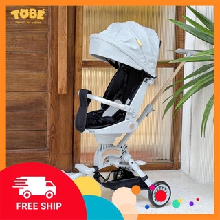 Xe Đẩy Gấp Gọn RiCo Plus tích hợp bàn ăn cho bé, ngả lưng theo cấp độ có mái che ròm rộng Nana's kid
