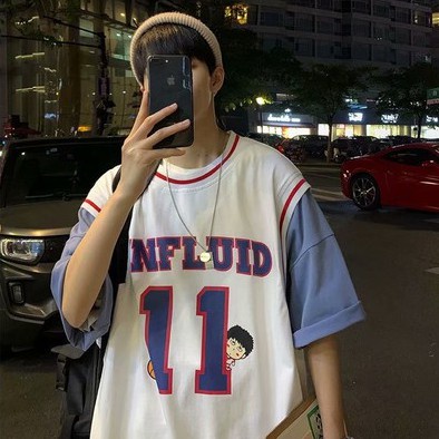 Áo tay ngắn phong cách Hong Kong thời trang độc đáo cho nam