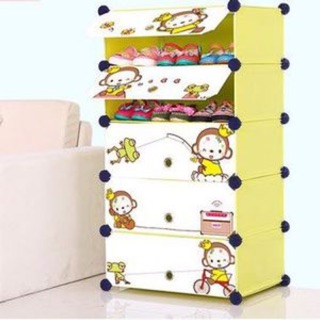 Tủ giày nhựa ghép 5 ngăn
