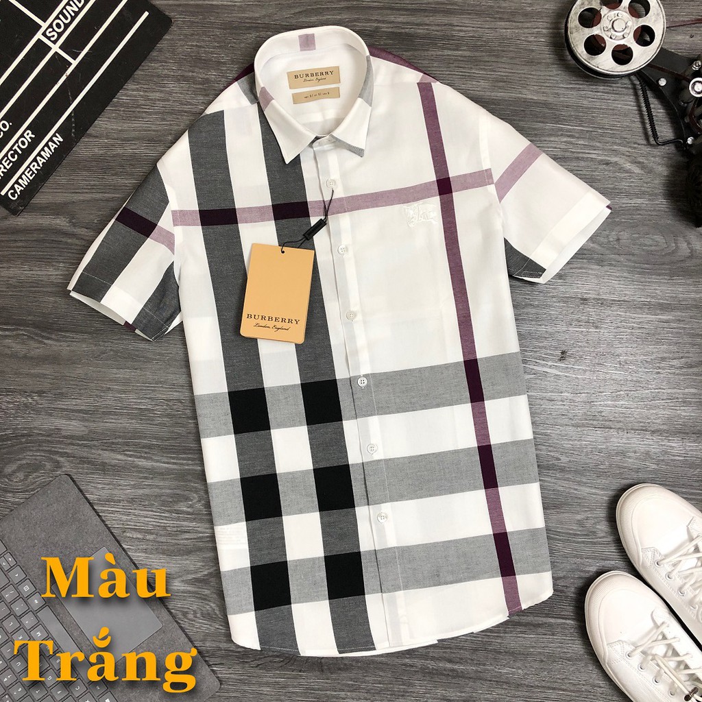 Áo Sơ Mi Nam BBR Kẻ Ca Ro Ngựa Cao Cấp, áo kẻ caro nam vải cotton 2021 | BigBuy360 - bigbuy360.vn