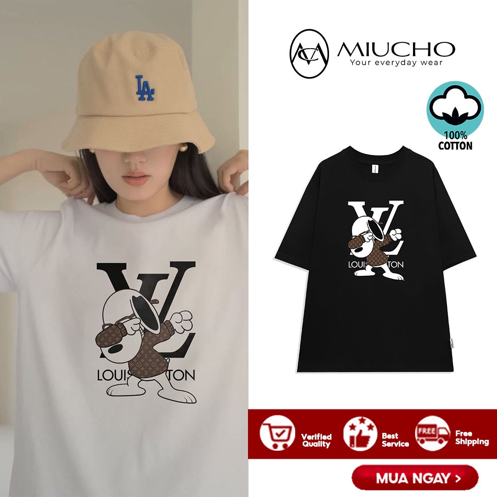 Áo phông nữ form rộng tay lỡ unisex đẹp, áo thun nữ form rộng tay lỡ unisex cotton hàn quốc AT057 Miucho in hình