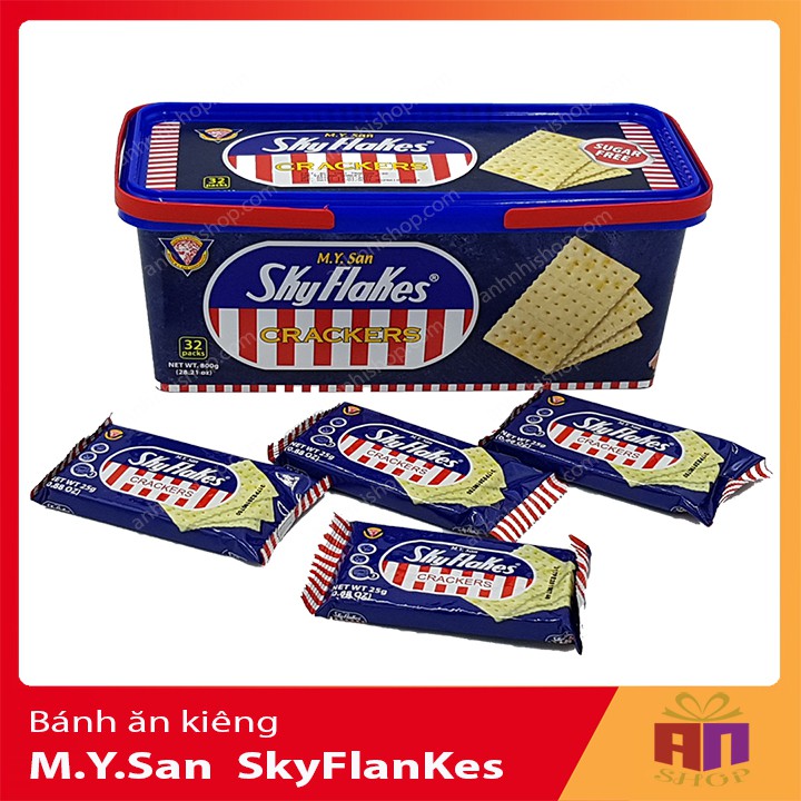 [New] Bánh quy ăn kiêng Skyflakes hộp 800g