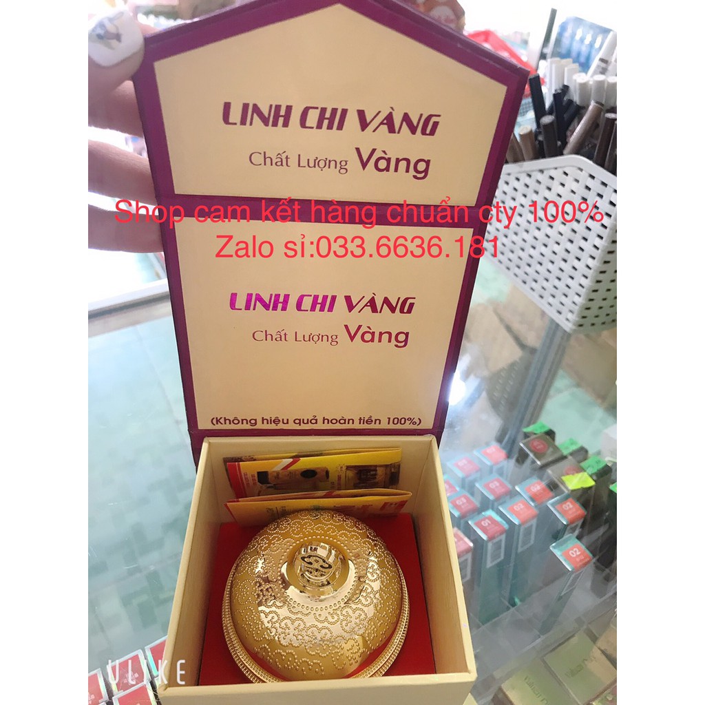 kem hết nám Linh chi vàng Vip hủ 35g
