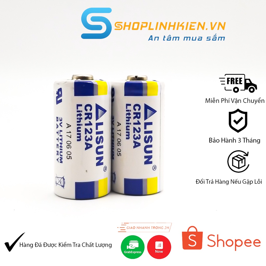 Pin CR123A 3V Dung Lượng Cao Không Sạc  FUJI INSTAX