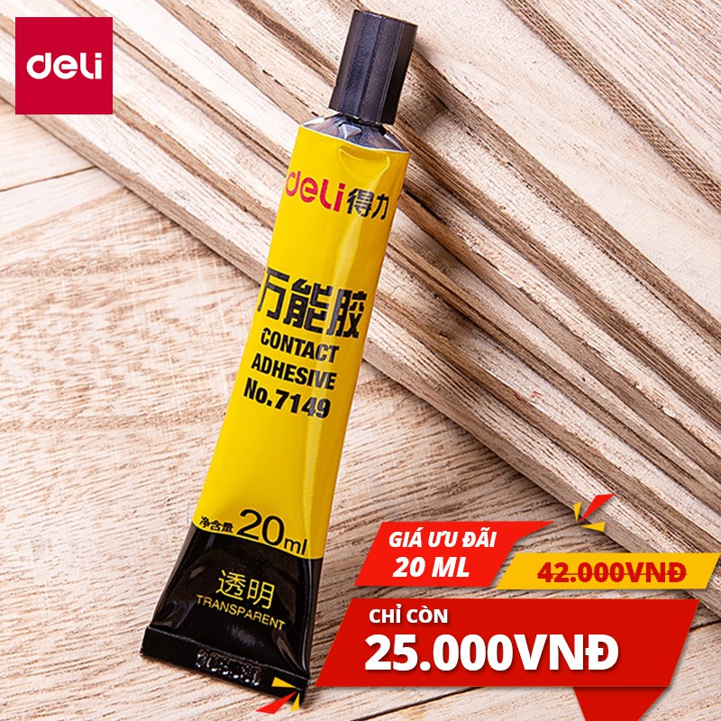 Keo Siêu Dính Đa Năng Deli - 7ml/ 20ml - Phù Hợp Sửa Chữa, Ghép Nối - Có Thể Dán Trên Mọi Bề Mặt - 7140/7149