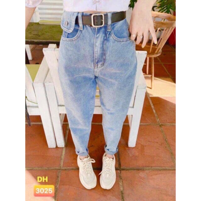 Quần bagy bò nắp túi DH12