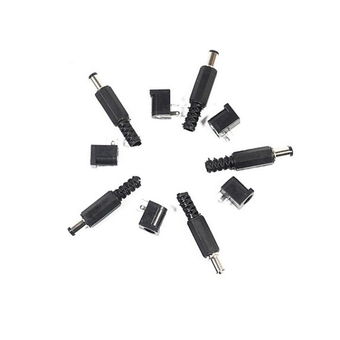 Bộ 10 Jack DC 5.5x2.1mm (5 Jack Đực + 5 Jack Cái)