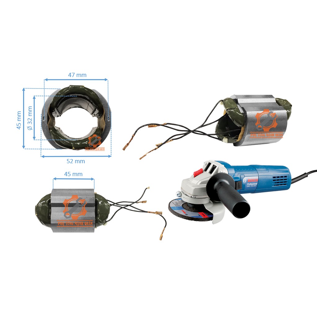 Cuộn điện / Stator máy mài góc BOSCHH 750-100