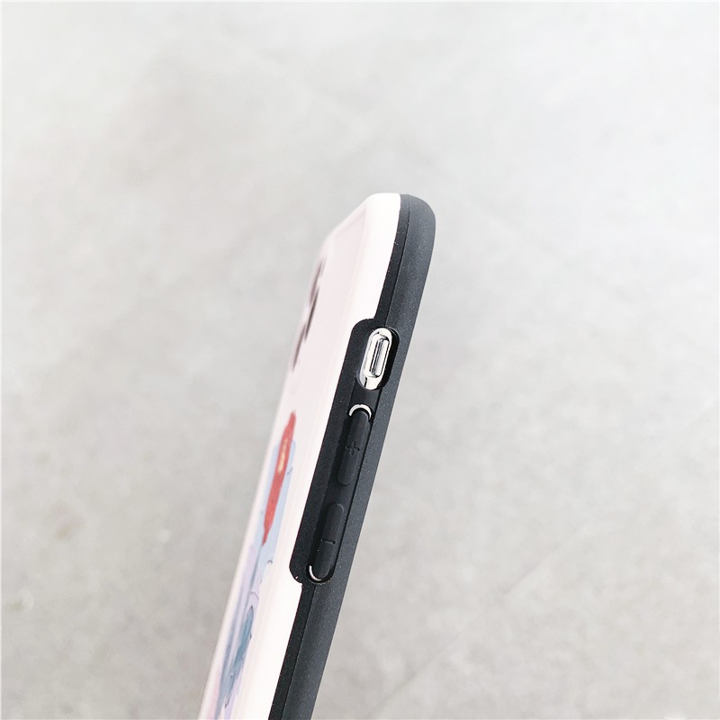 Ốp lưng iphone Hoa hồng IMD dày dặn viền nổi 5/5s/6/6plus/6s/6splus/7/7plus/8/8plus/x/xr/xs/11/12/pro/max/plus/promax | BigBuy360 - bigbuy360.vn