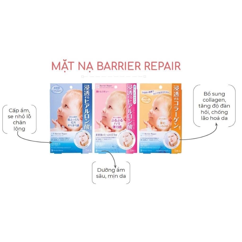 [Hàng trả order, không có dư] Mặt nạ Barrier Repair 5 miếng
