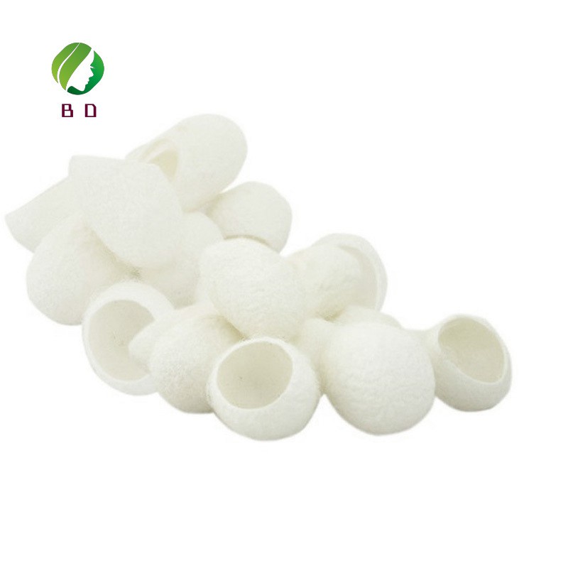 Tiktok ins 100Pcs Organic Natural Silk Cocoons Silkworm Balls Facial Skin Care Scrub Purifying Acne Anti Aging Whitening tiktok