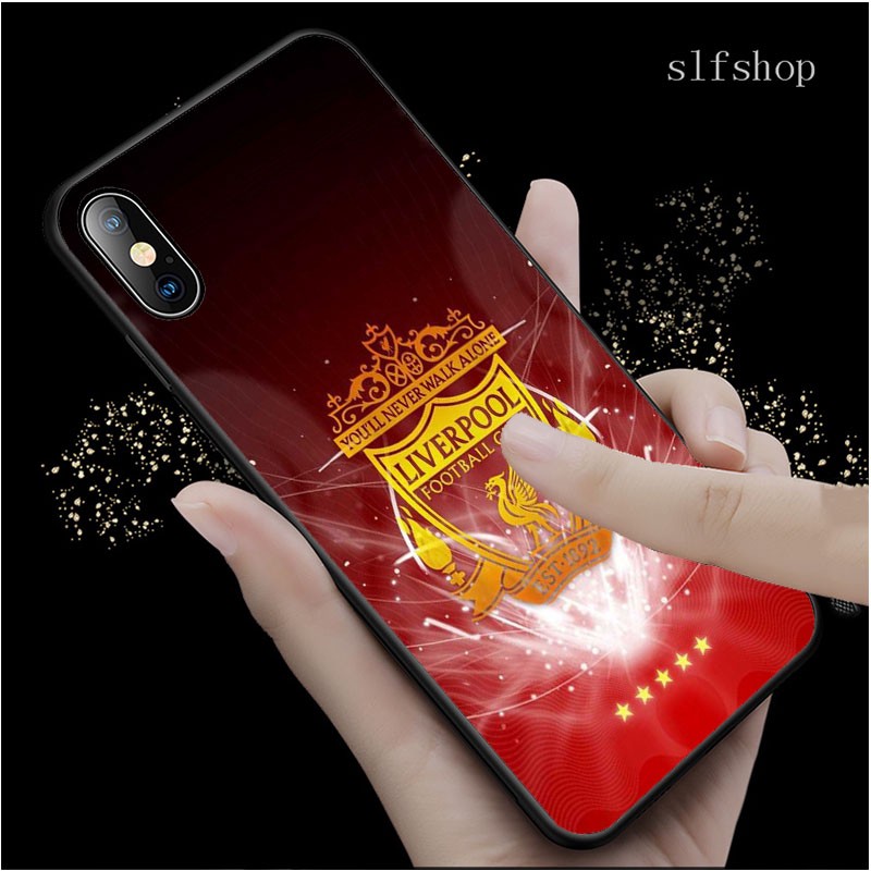 Ốp điện thoại mềm viền đen in hình ảnh đội bóng Liverpool cho Samsung Galaxy A9 A9S Star Pro Lite J8 J250 M01 Core A750