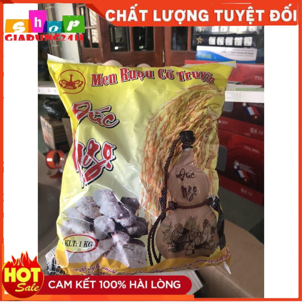 MEN RƯỢU CỔ TRUYỀN ĐỨC NGỌ-GÓI 1KG-GIADUNG24H