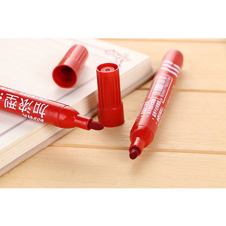 Bút dạ màu xanh đỏ - bút viết mực không lau xóa được