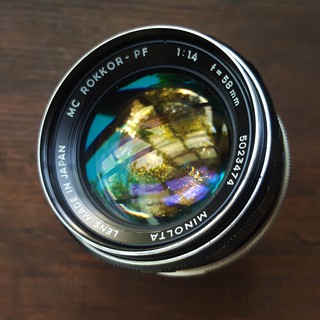Ống kính MF - Minolta MC ROKKOR-PF 58mm f1.4 ngàm Minolta MD ( SR )