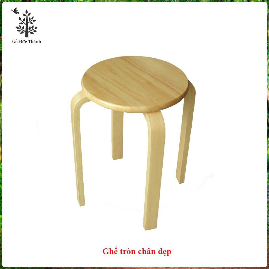 [Rẻ Vô Địch] Ghế gỗ mặt tròn chân dẹp 31061 Đức Thành | BigBuy360 - bigbuy360.vn
